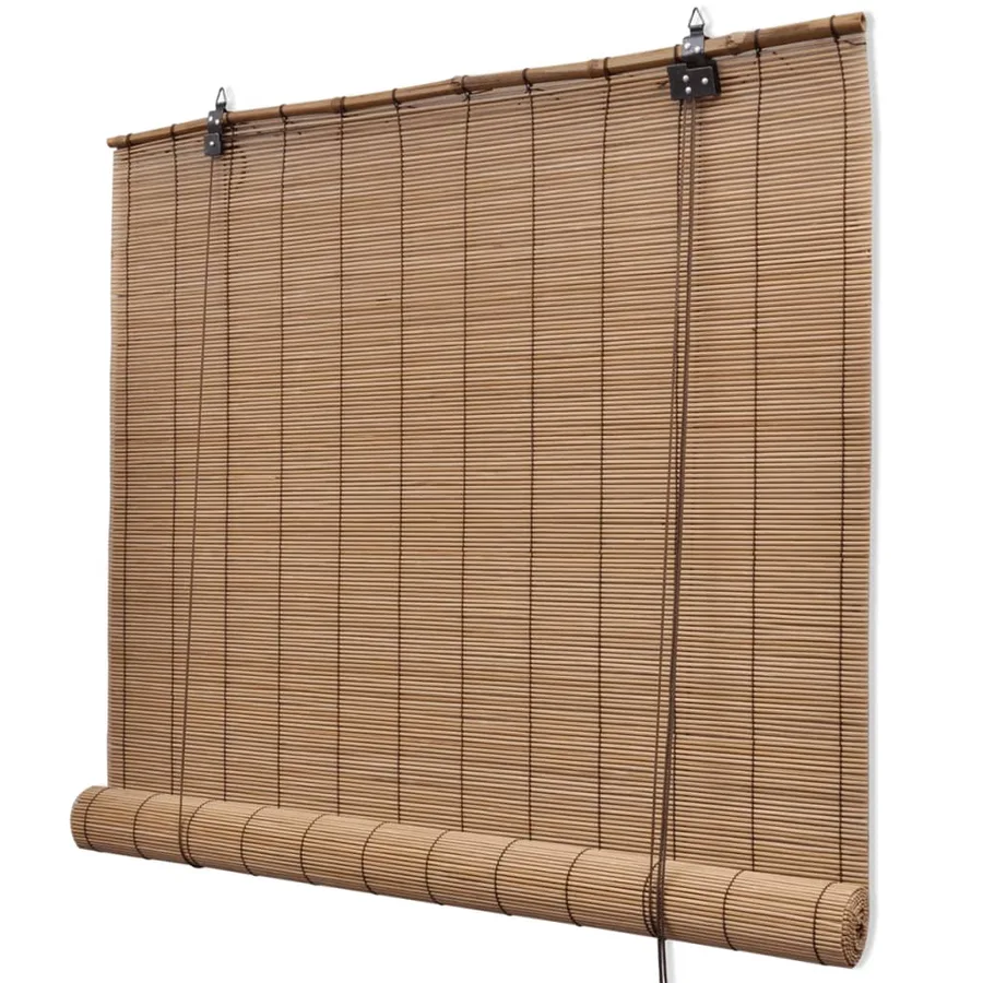 Stores roulants en bambou 2 pcs 80x160 cm Marron - 3