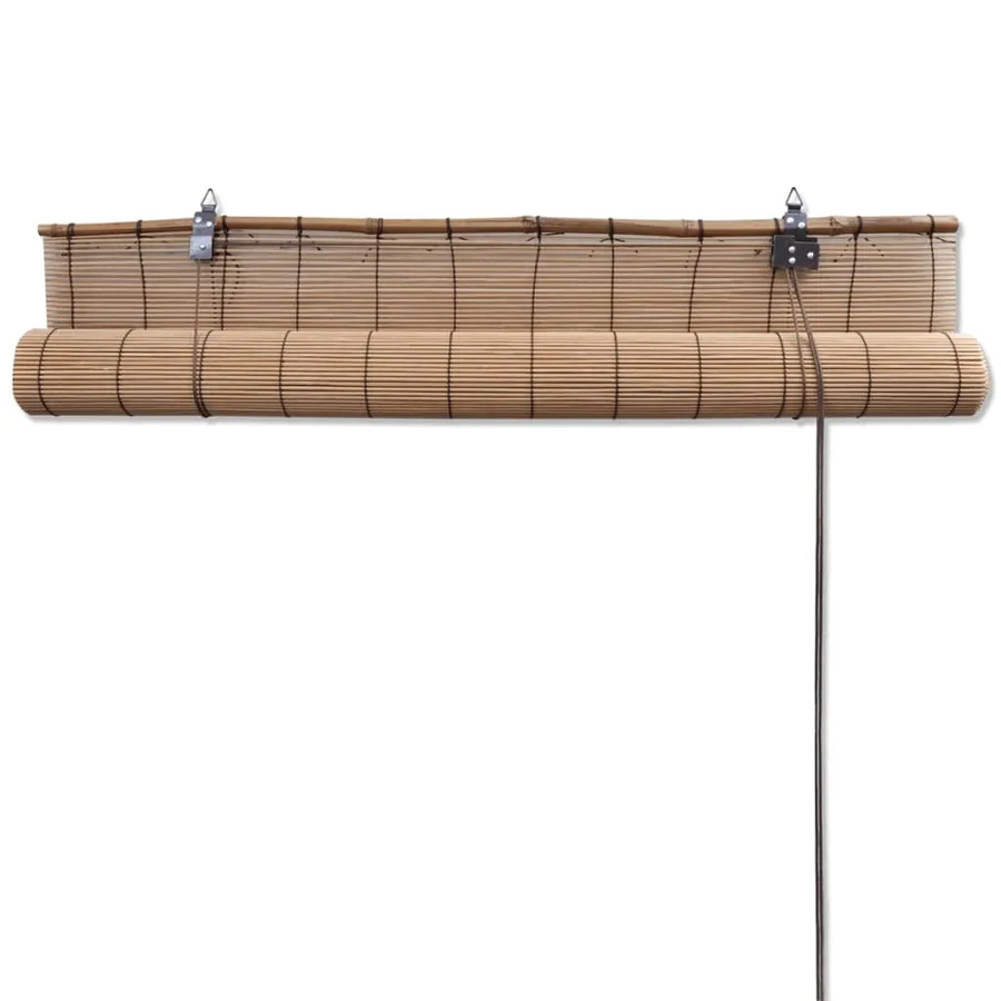 Stores roulants en bambou 2 pcs 80x160 cm Marron - 4