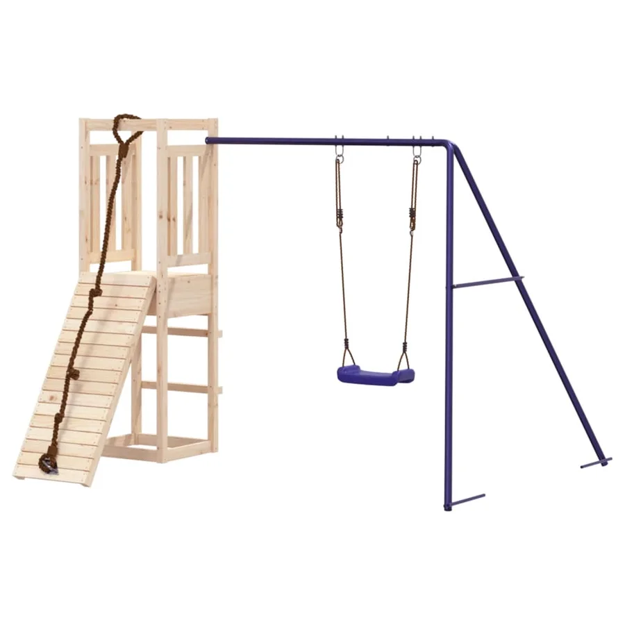 Aire de jeux d'extérieur bois de pin massif - 3
