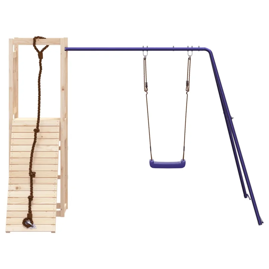 Aire de jeux d'extérieur bois de pin massif - 4