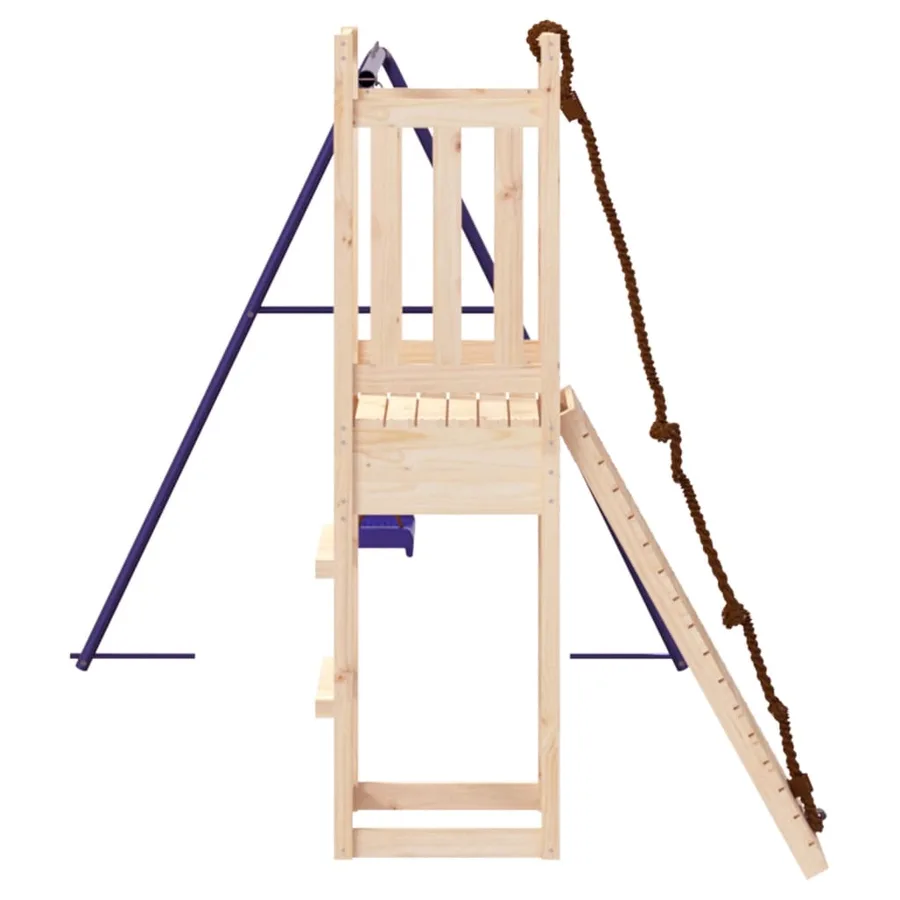 Aire de jeux d'extérieur bois de pin massif - 6