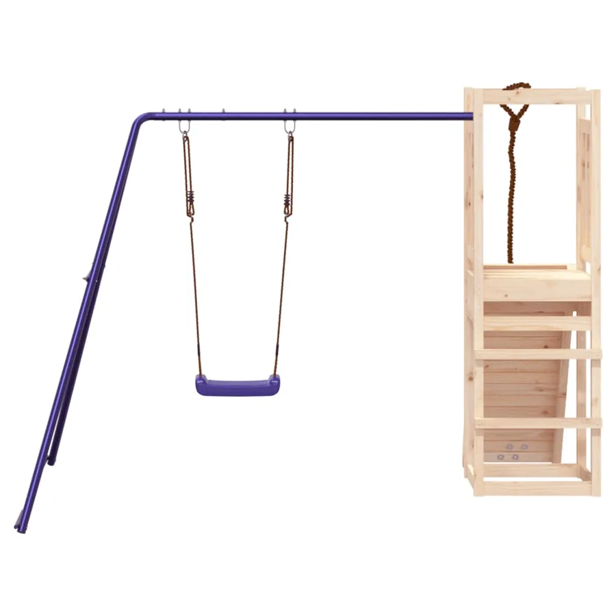 Aire de jeux d'extérieur bois de pin massif - 7