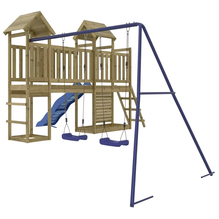 Aire de jeux d'extérieur bois de pin imprégné - 2