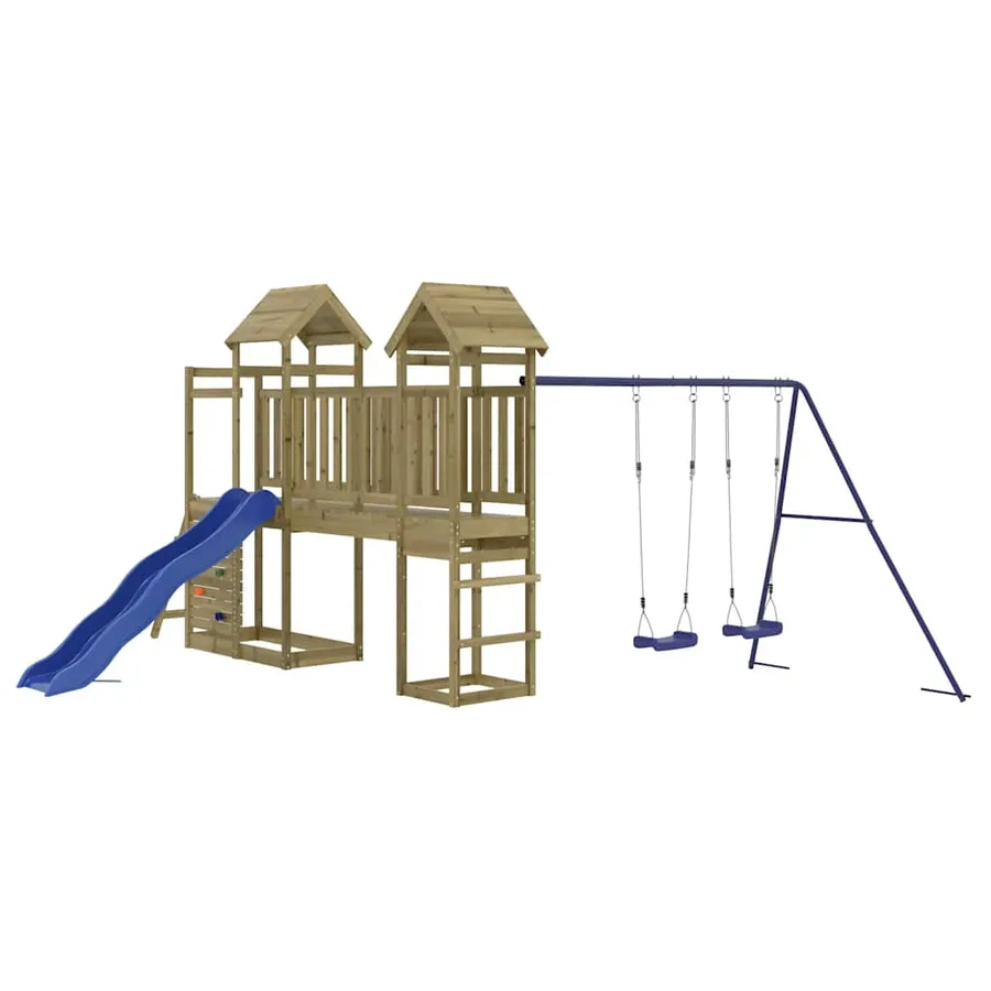 Aire de jeux d'extérieur bois de pin imprégné - 3