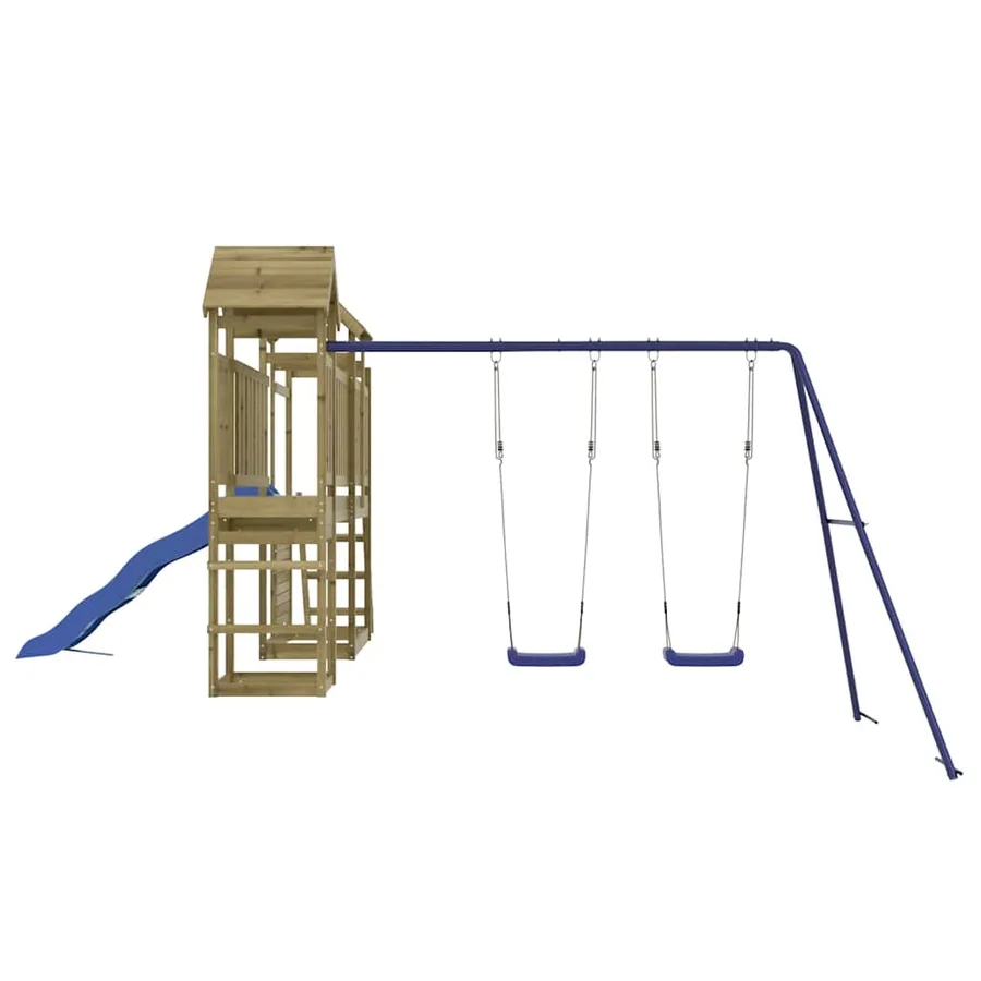 Aire de jeux d'extérieur bois de pin imprégné - 4
