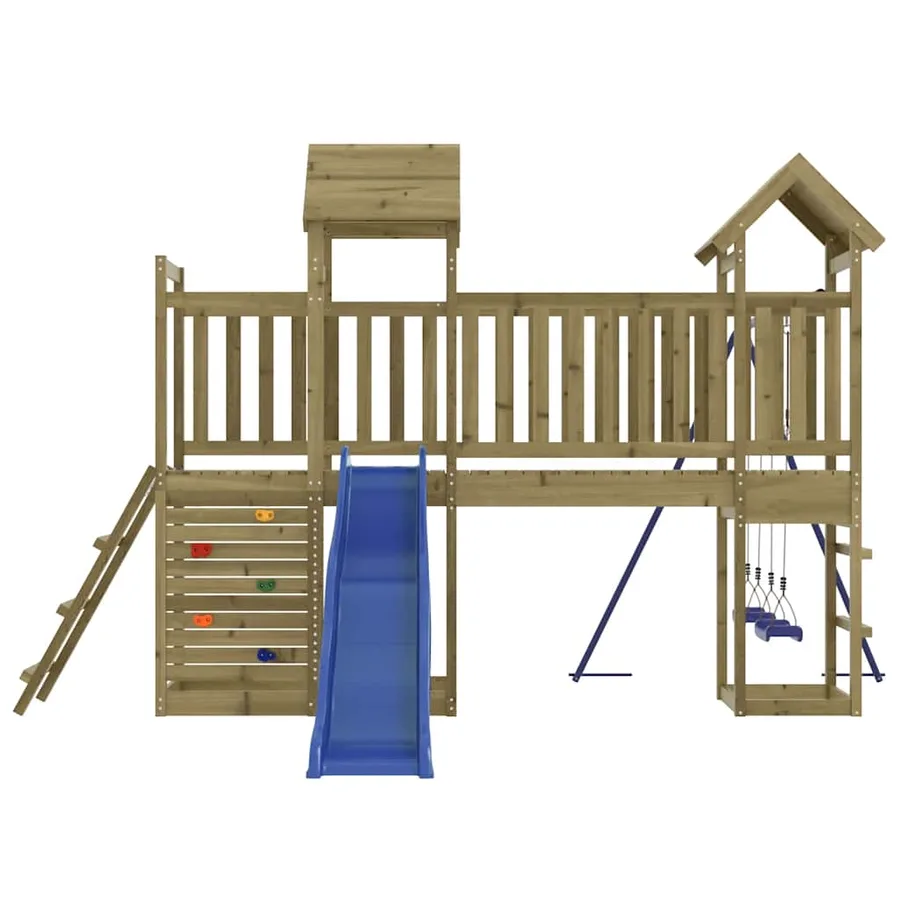 Aire de jeux d'extérieur bois de pin imprégné - 5