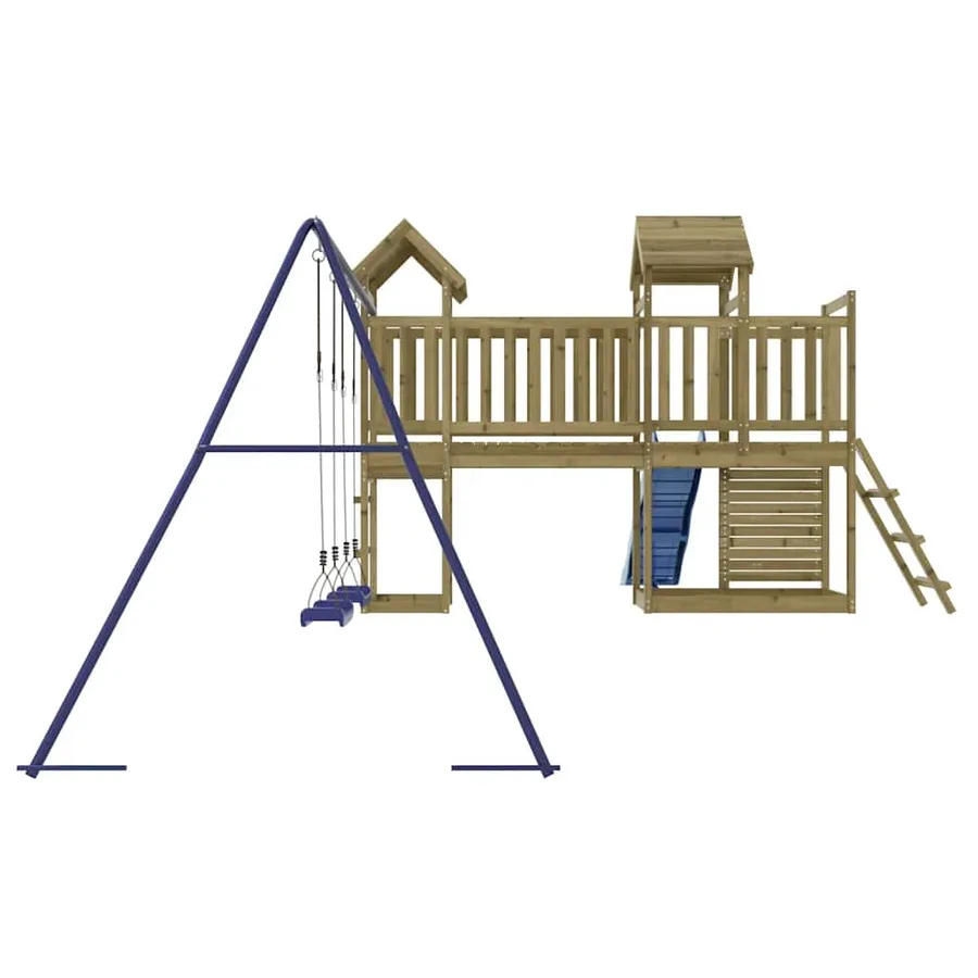Aire de jeux d'extérieur bois de pin imprégné - 6