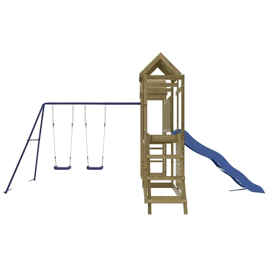 Aire de jeux d'extérieur bois de pin imprégné - 7