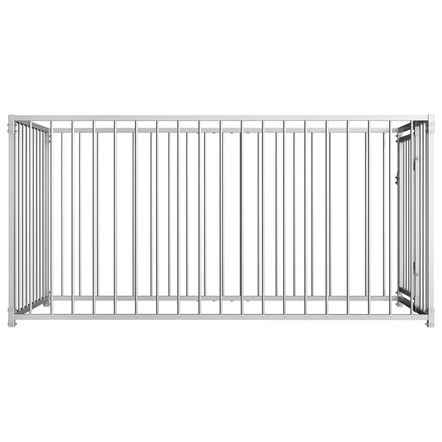 Chenil d'extérieur pour chiens 100 x 200 x 100 cm - 4