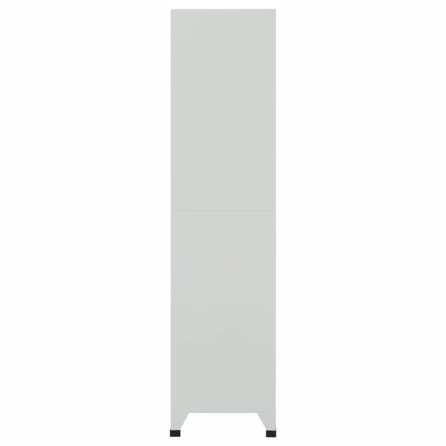 Armoire à casier avec 6 compartiments Acier 90x45x180 cm Gris - 4