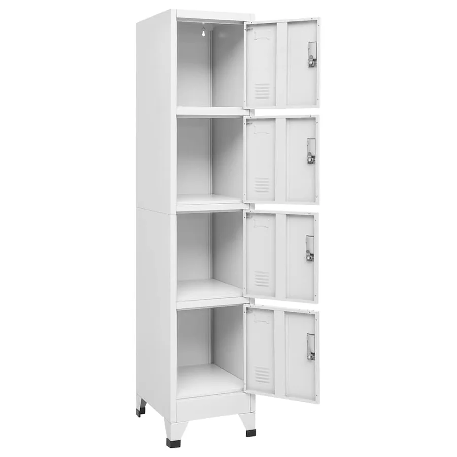 Armoire à casier avec 4 compartiments 38x45x180 cm - 4