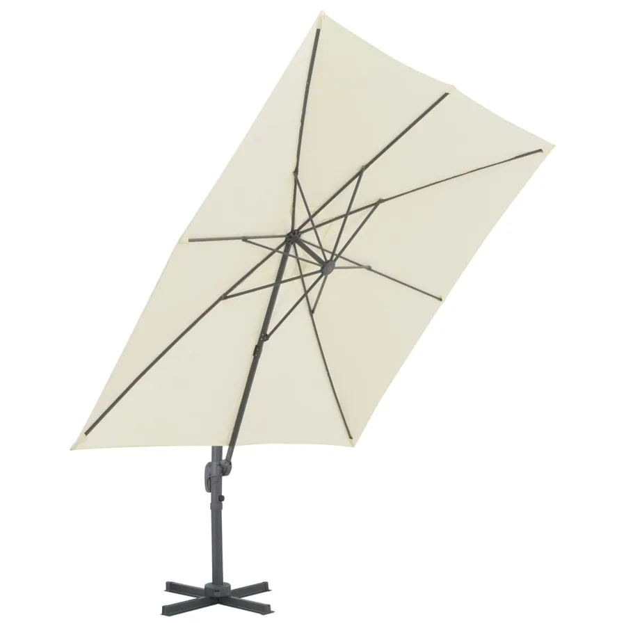 Parasol de jardin avec base portable sable - 4