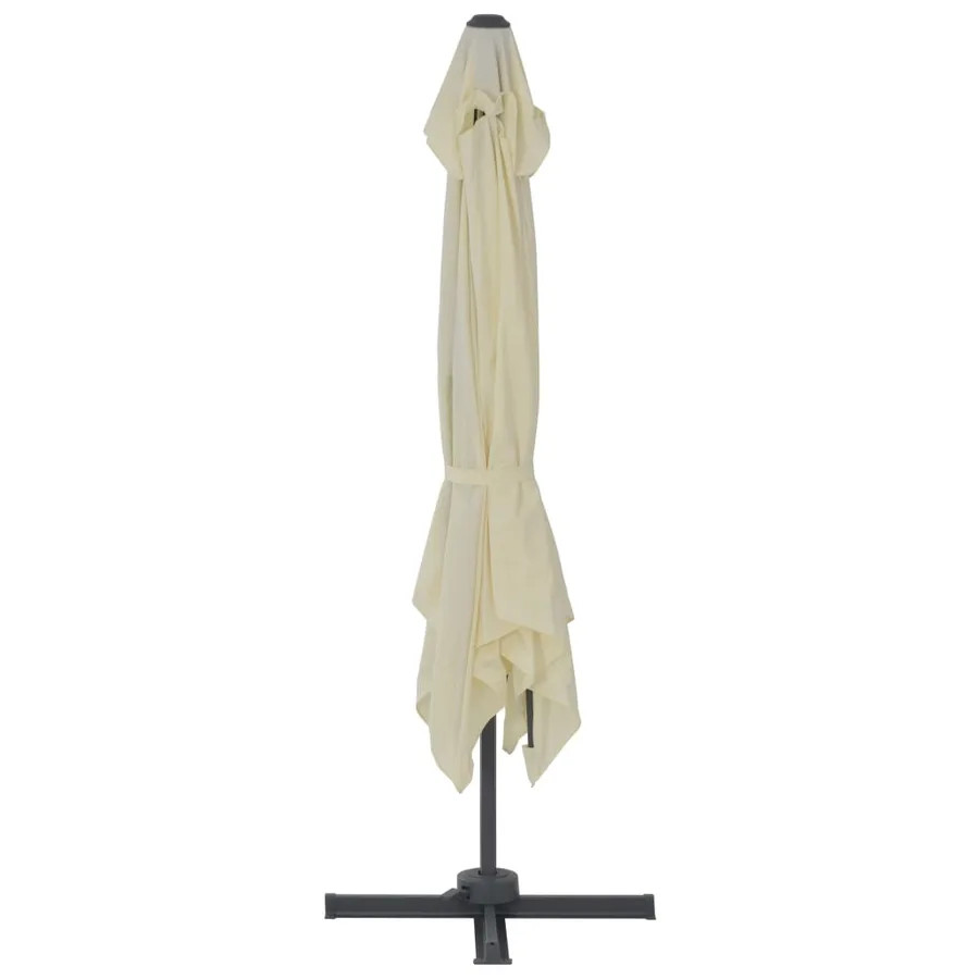 Parasol de jardin avec base portable sable - 5