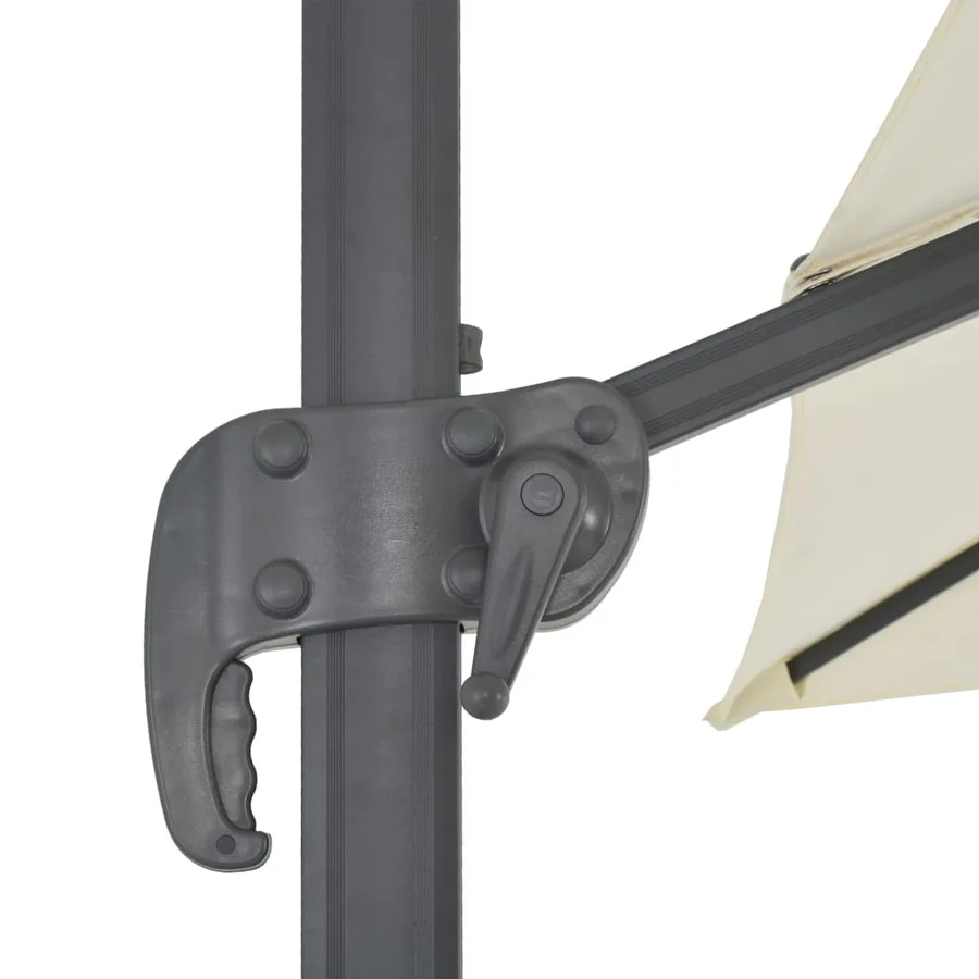 Parasol de jardin avec base portable sable - 8