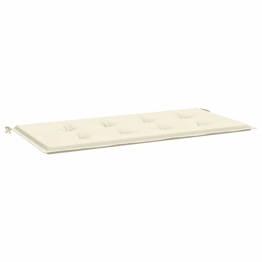 Coussin de banc de jardin crème 100x50x3 cm tissu oxford - 2
