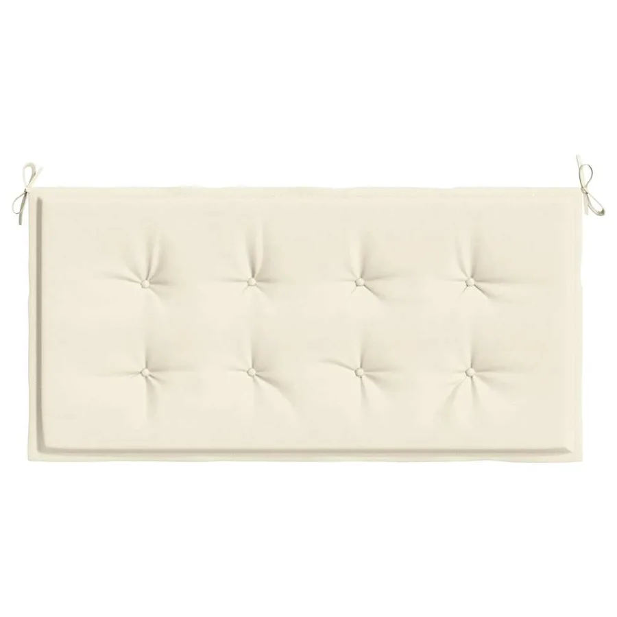 Coussin de banc de jardin crème 100x50x3 cm tissu oxford - 4
