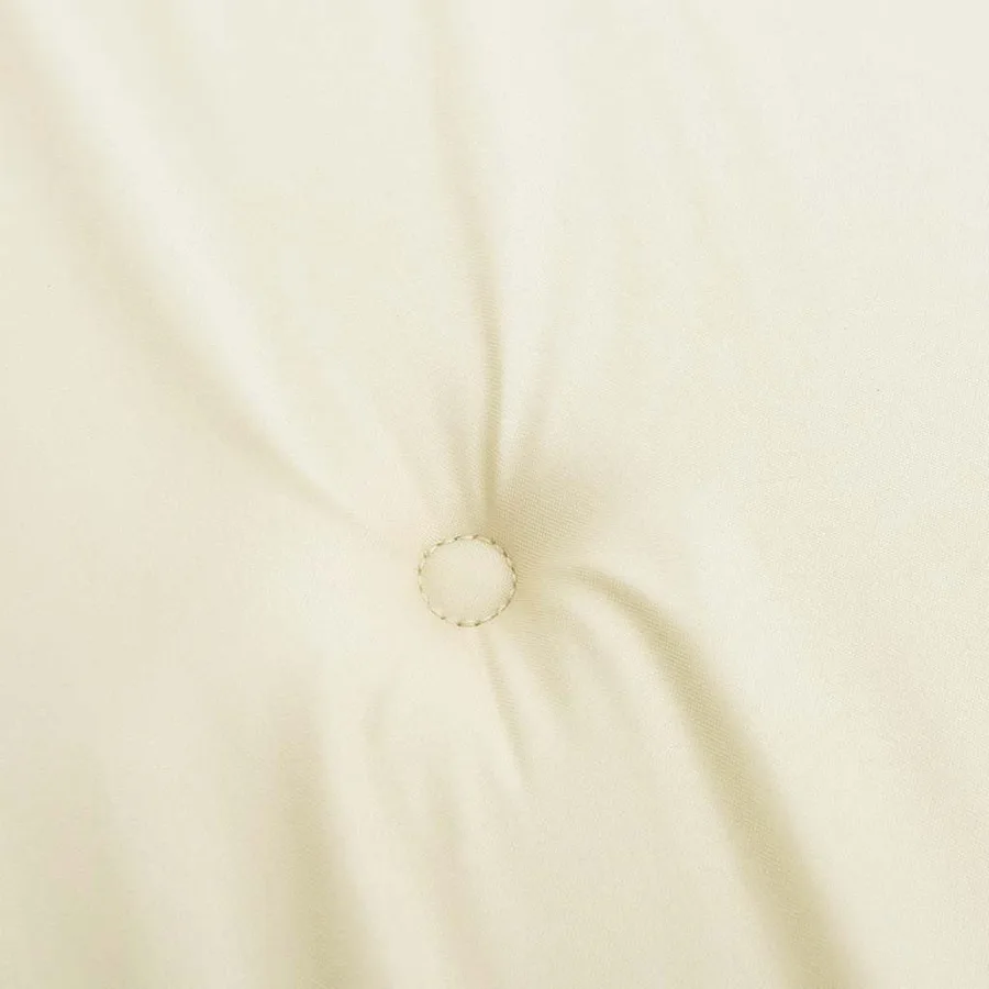 Coussin de banc de jardin crème 100x50x3 cm tissu oxford - 5