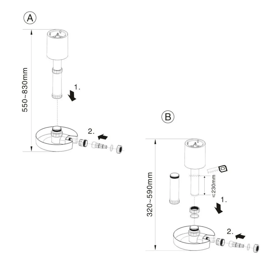 Écumoire de surface d'étang sur pied - 10