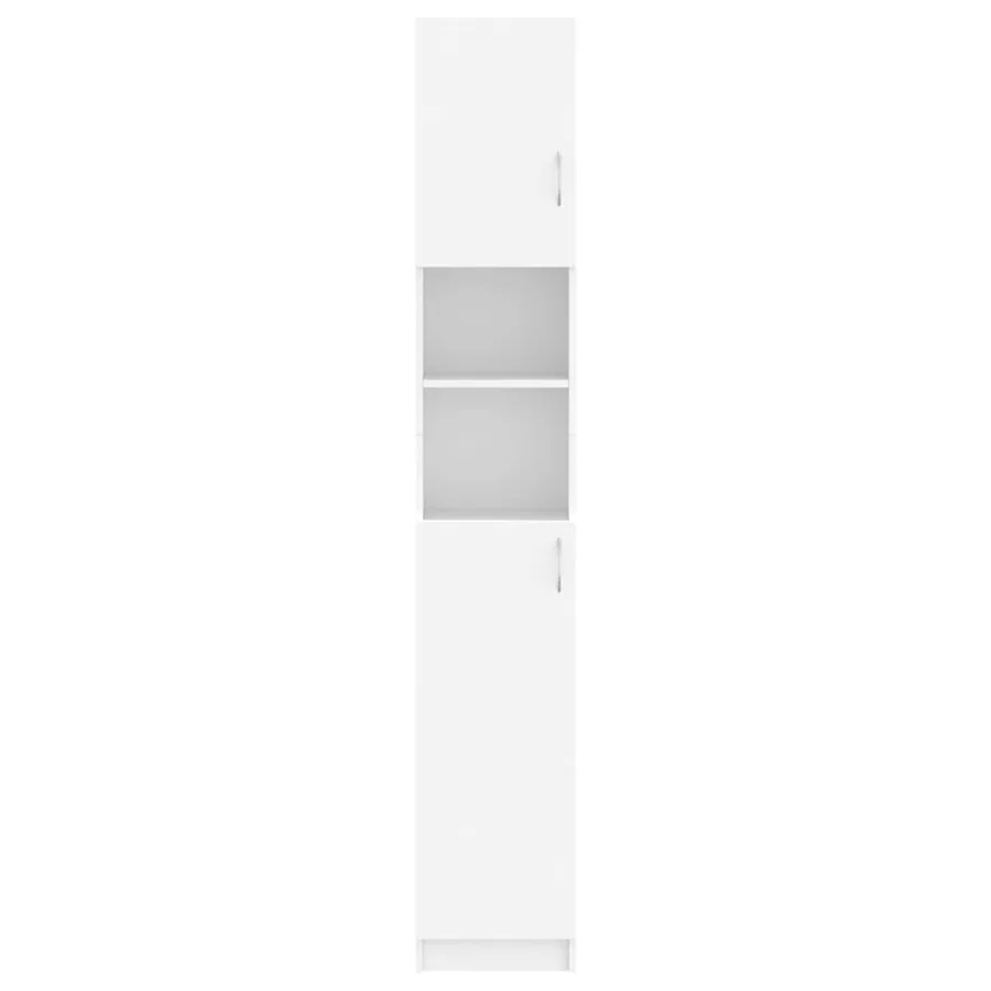 Armoire de salle de bain Blanc 32x25,5x190 cm Bois d'ingénierie - 5