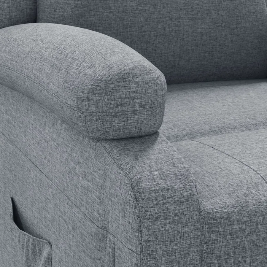 Fauteuil électrique de massage Gris clair Tissu - 9