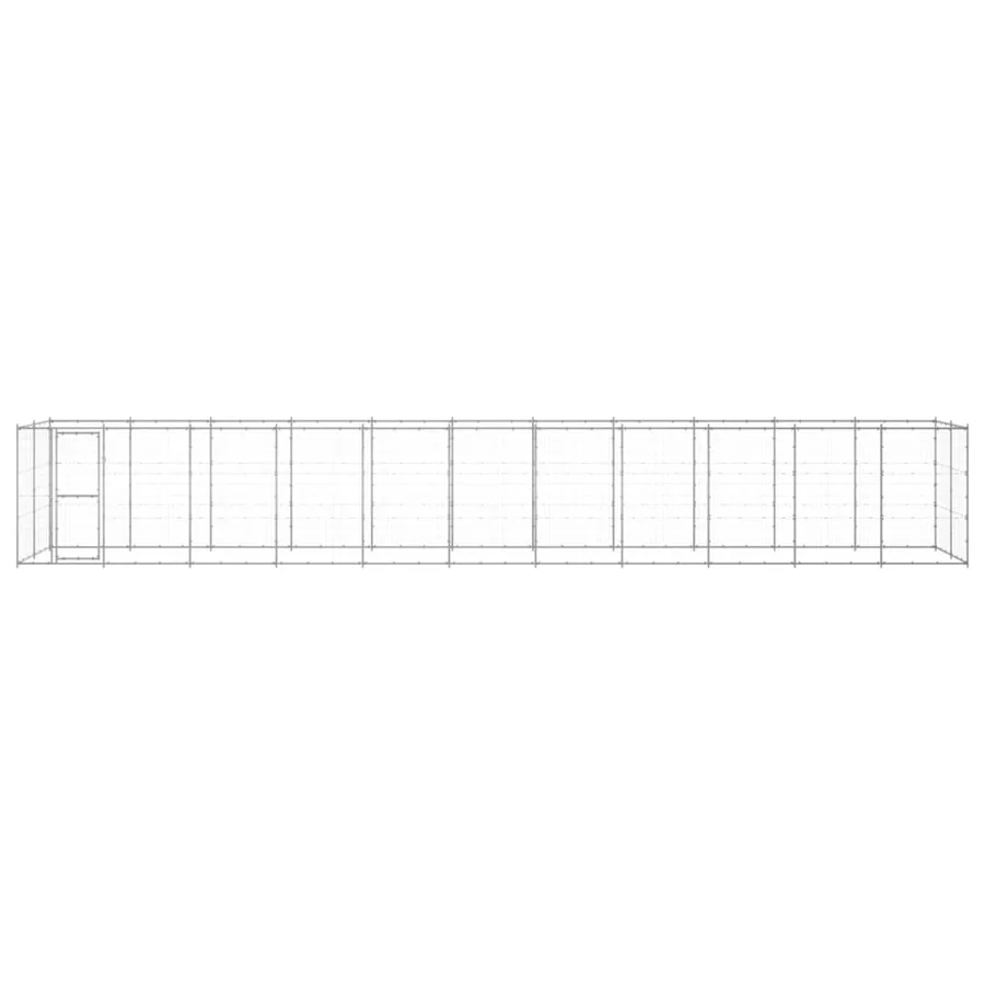 Chenil extérieur Acier galvanisé 26,62 m²