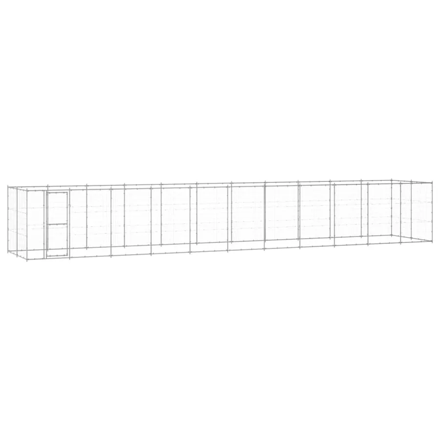 Chenil extérieur Acier galvanisé 26,62 m² - 2