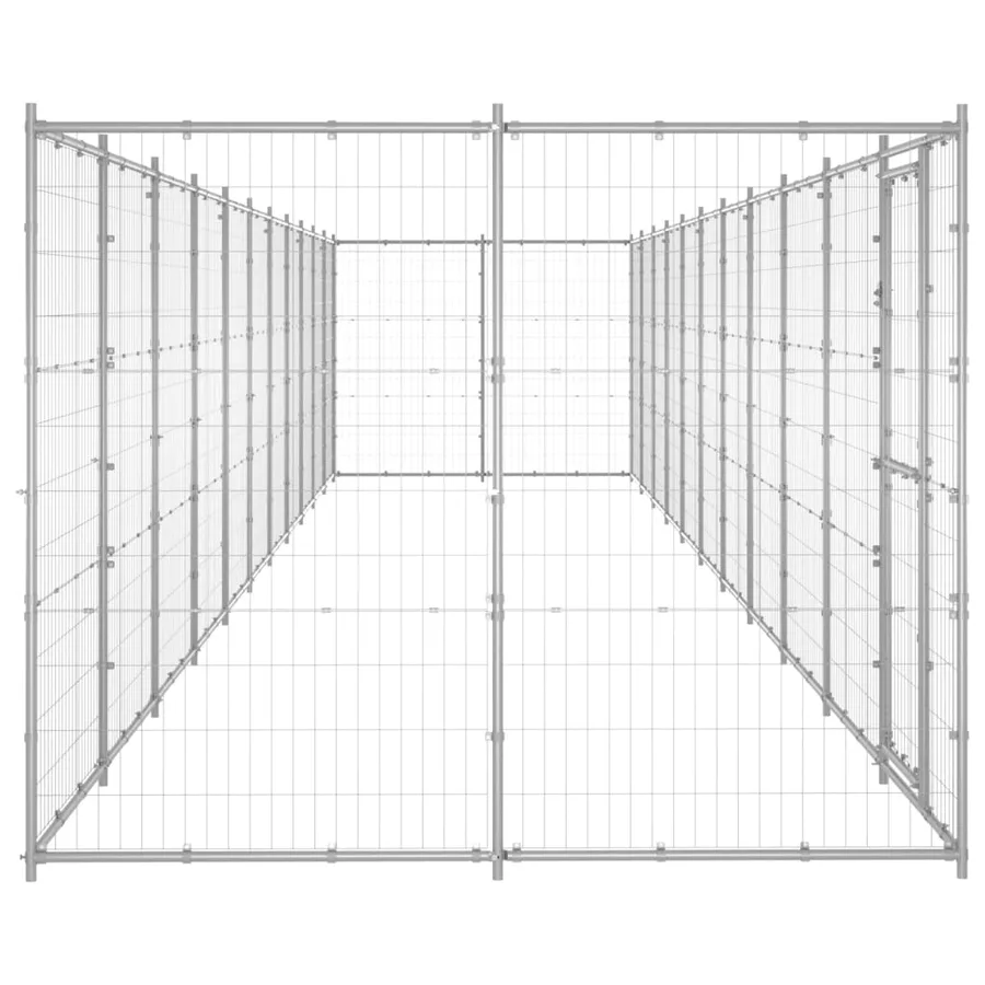 Chenil extérieur Acier galvanisé 26,62 m² - 3