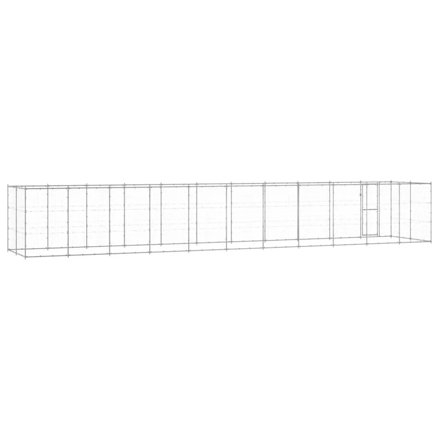 Chenil extérieur Acier galvanisé 26,62 m² - 4