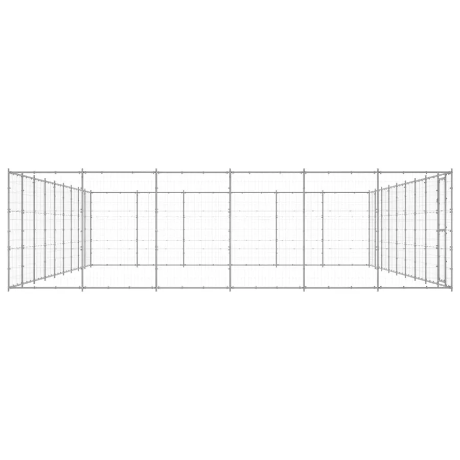 Chenil extérieur Acier galvanisé 65,34 m² - 3