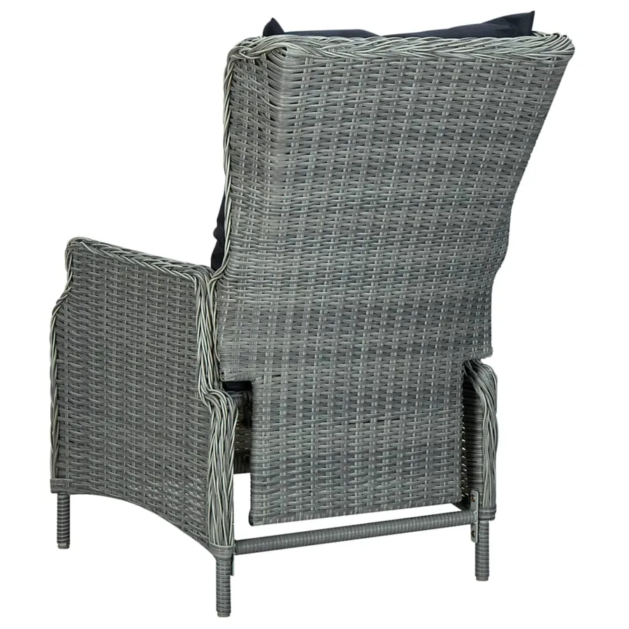 Ensemble à manger d'extérieur et coussins 9 pcs résine tressée - 4