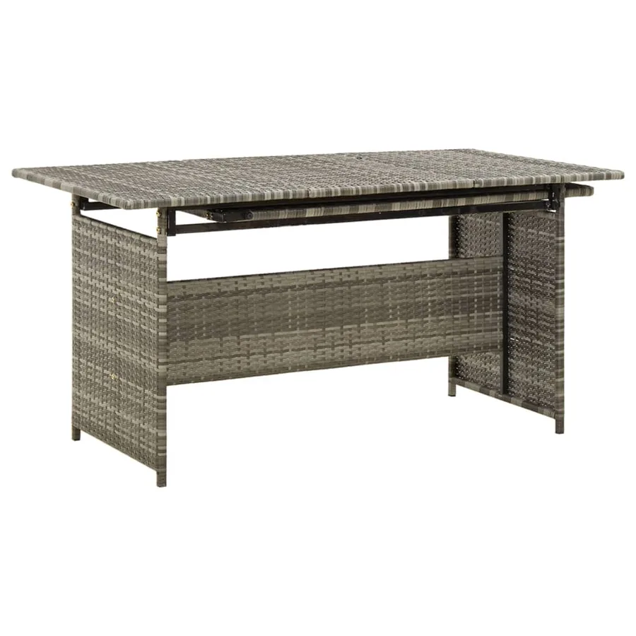 Salon de jardin 2 pcs avec coussins Résine tressée Gris - 5