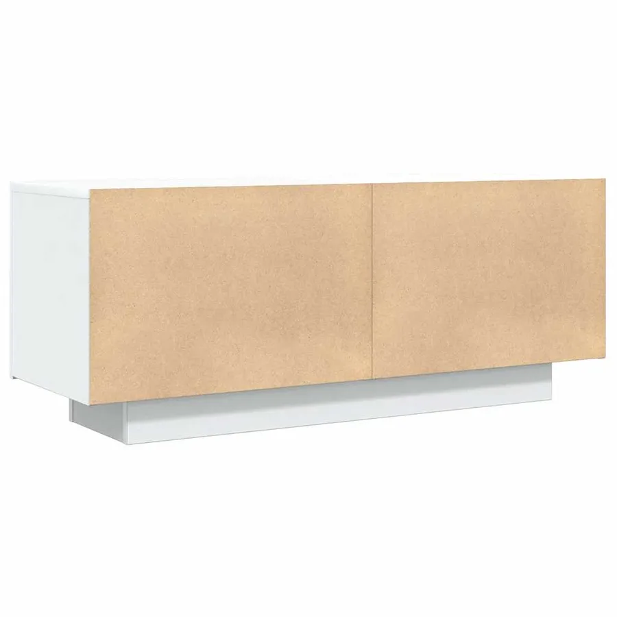 Meuble TV Blanc 100x35x40 cm Bois d'ingénierie - 5