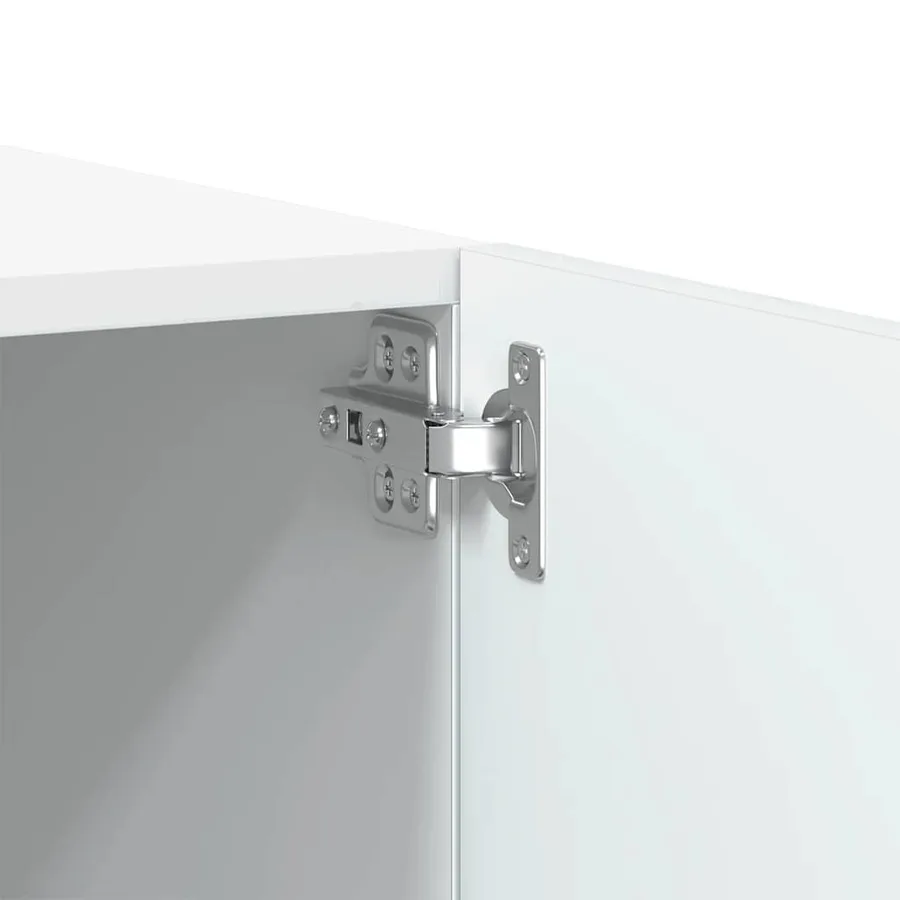 Meuble TV Blanc 100x35x40 cm Bois d'ingénierie - 7