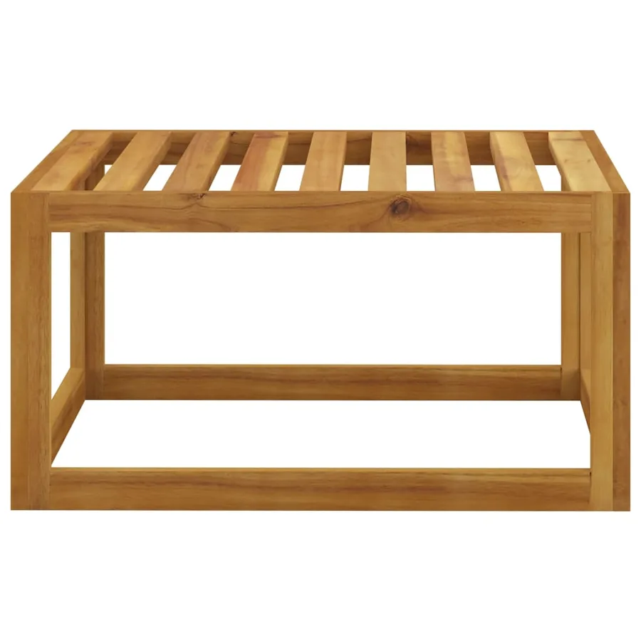 Salon de jardin 6 pcs avec coussin Bois d'acacia solide - 15