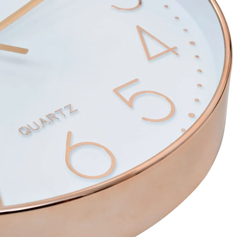 Horloge murale 30 cm Or rosé - 5