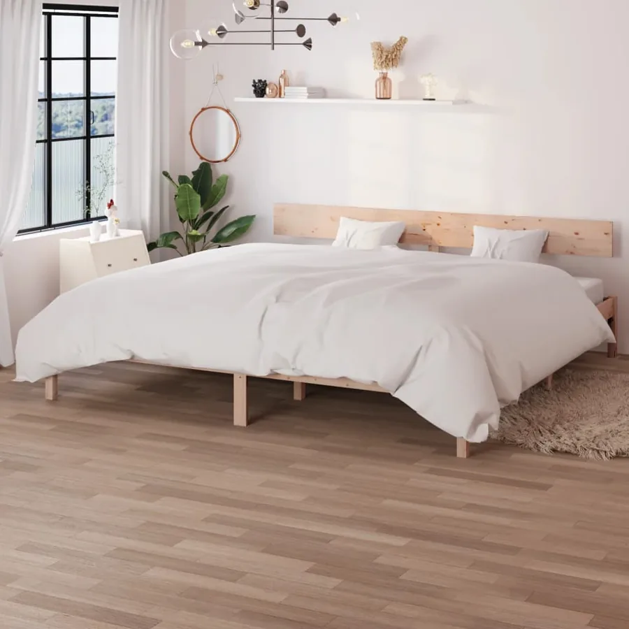 Cadre de lit sans matelas bois massif