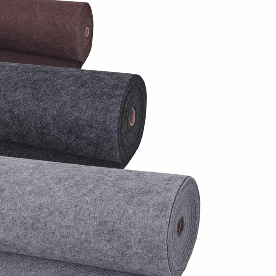 Tapis Uni Rouge 1,2 x 12 m Polyester - 2