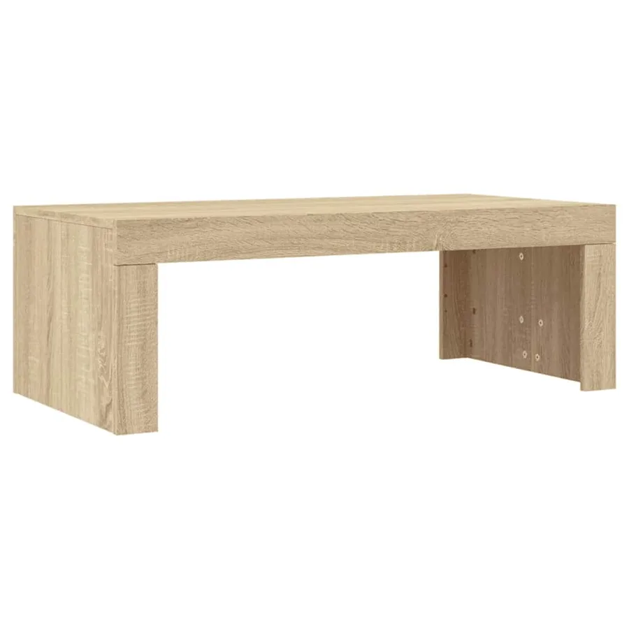 Table basse chêne sonoma 102x50x36 cm bois d'ingénierie - 6