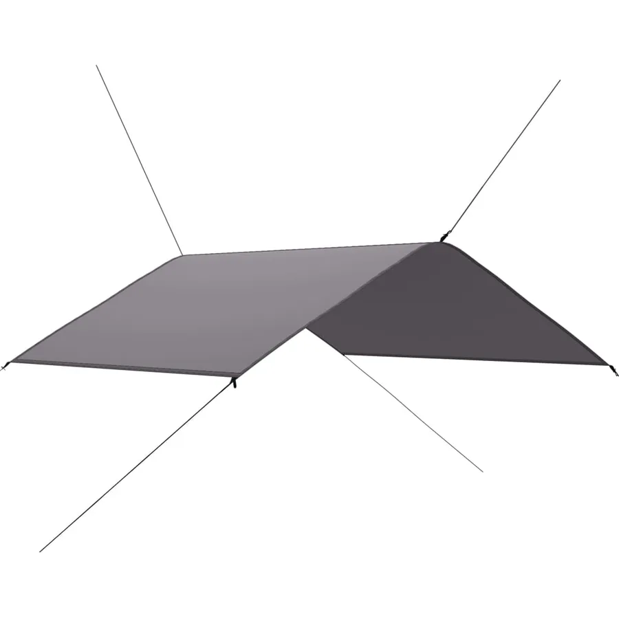 Bâche d'extérieur 4x4 m Gris - 2