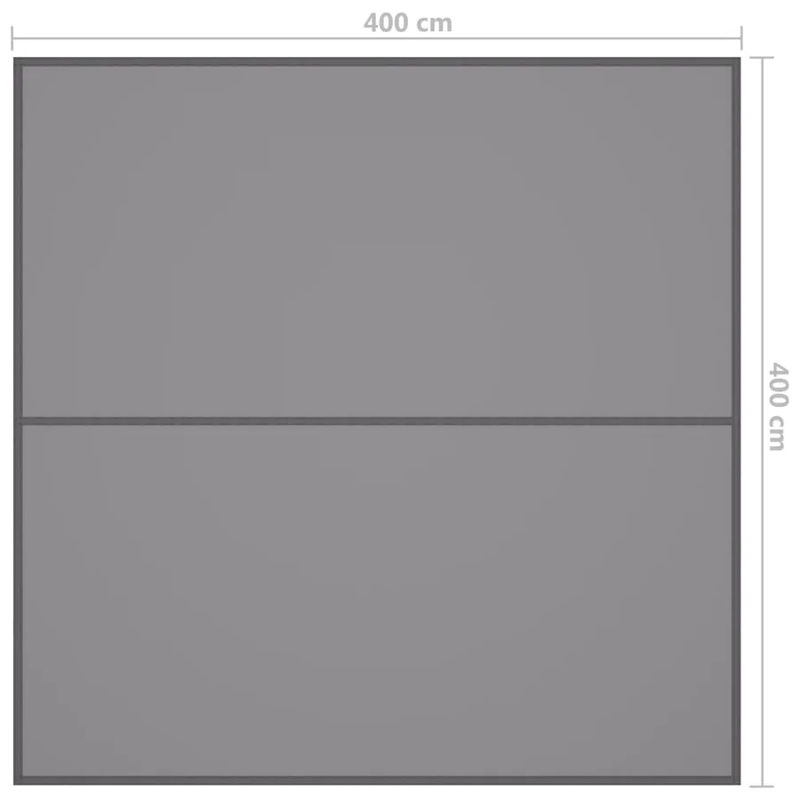 Bâche d'extérieur 4x4 m Gris - 7