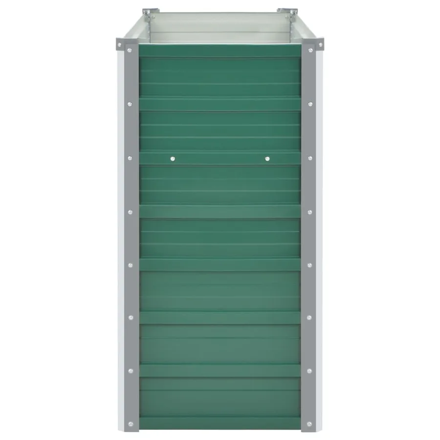 Lit surélevé de jardin Acier galvanisé 160x40x77 cm Vert - 5