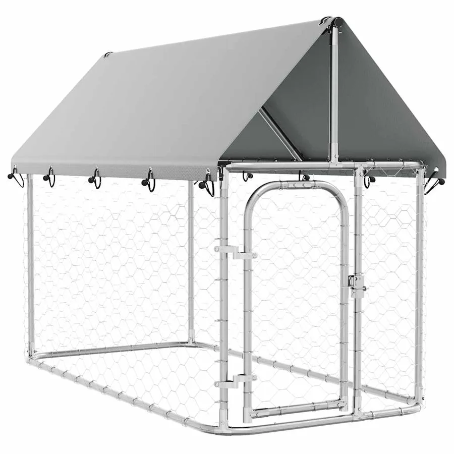 Chenil extérieur avec toit 200x100x150 cm - 2