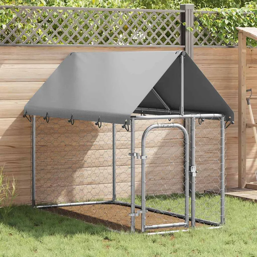 Chenil extérieur avec toit 200x100x150 cm - 3