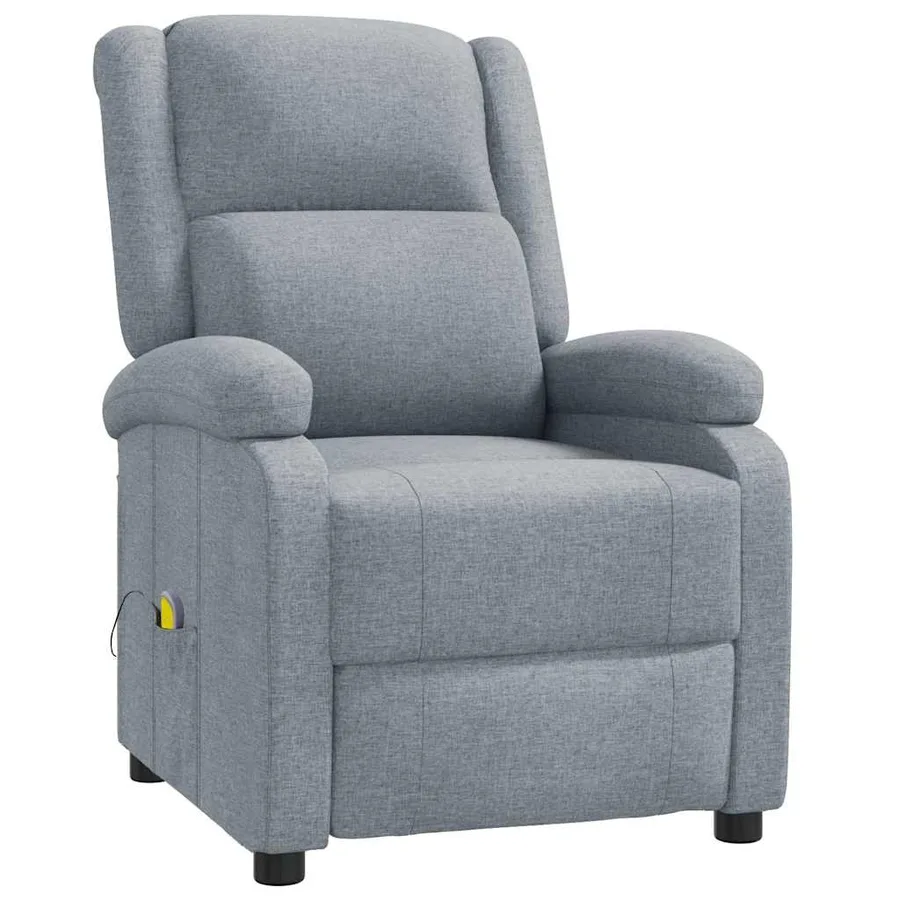 Fauteuil de massage Gris clair Tissu - 3