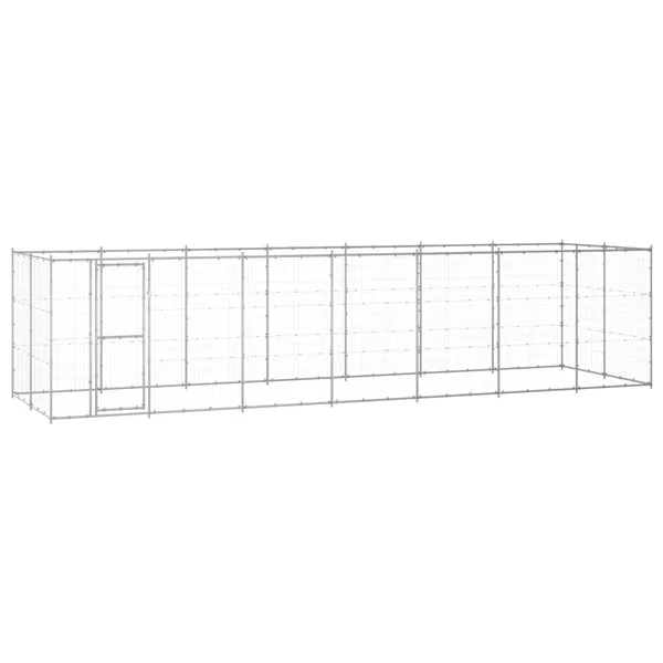 Chenil extérieur Acier galvanisé 16,94 m²