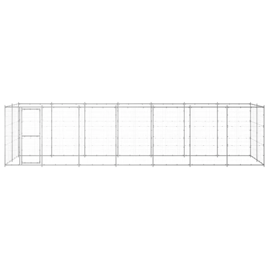 Chenil extérieur Acier galvanisé 16,94 m² - 2