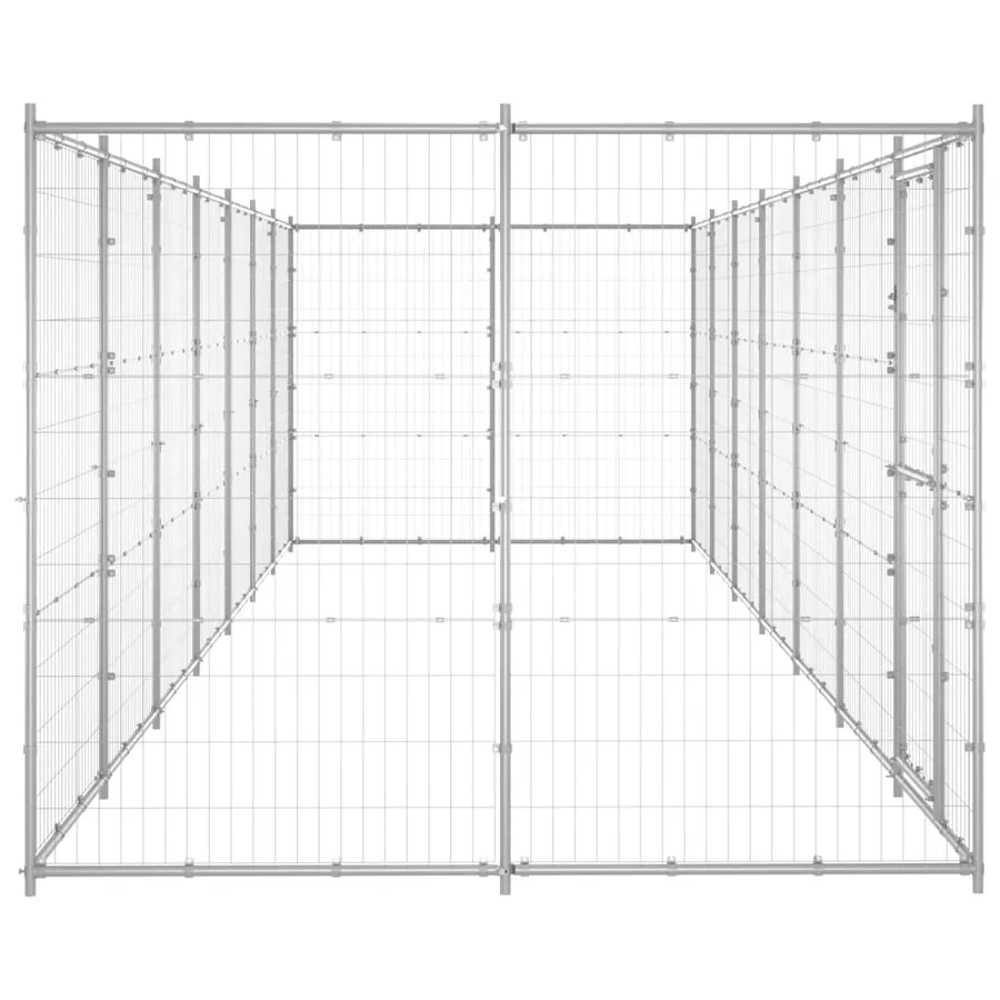 Chenil extérieur Acier galvanisé 16,94 m² - 3