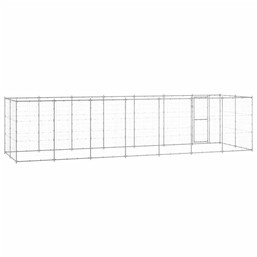 Chenil extérieur Acier galvanisé 16,94 m² - 4