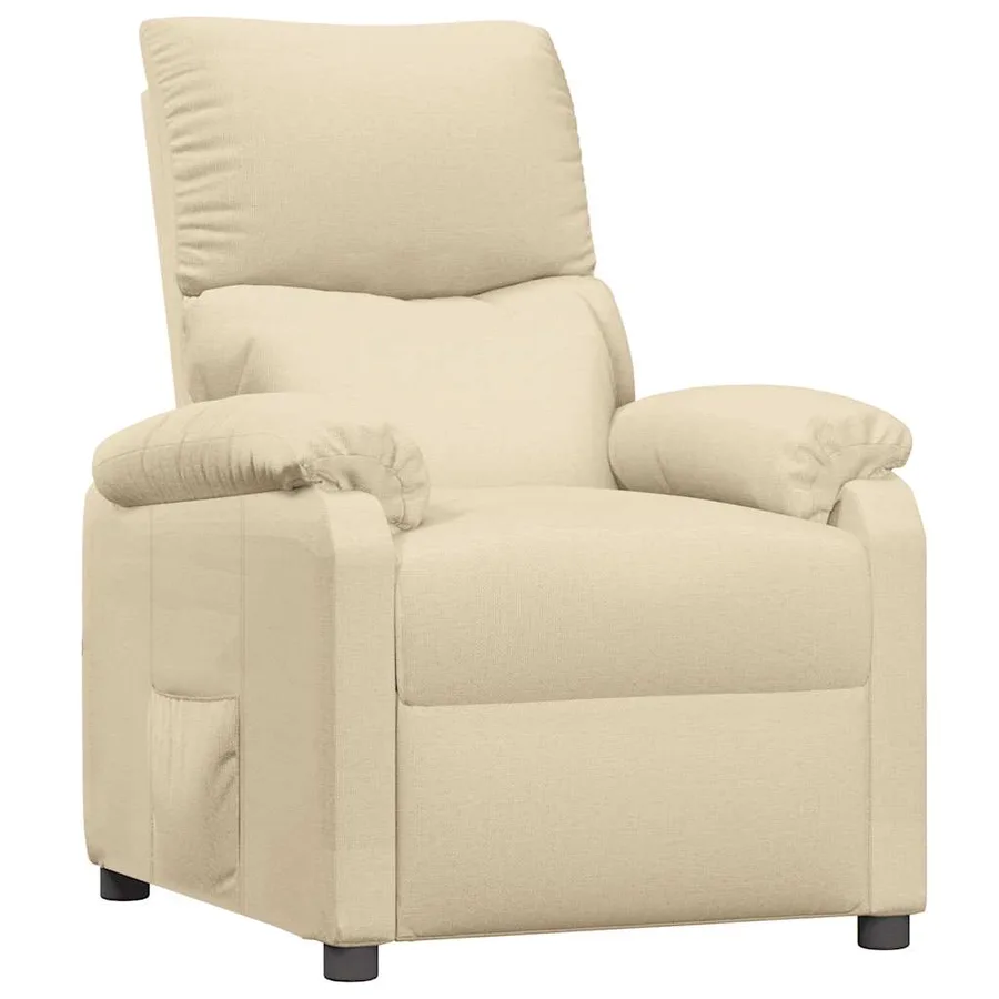 Fauteuil inclinable Crème Tissu - 2