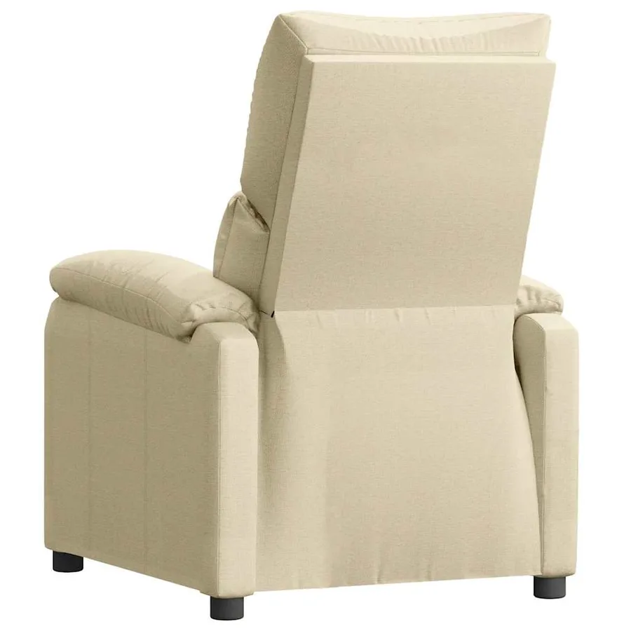 Fauteuil inclinable Crème Tissu - 5